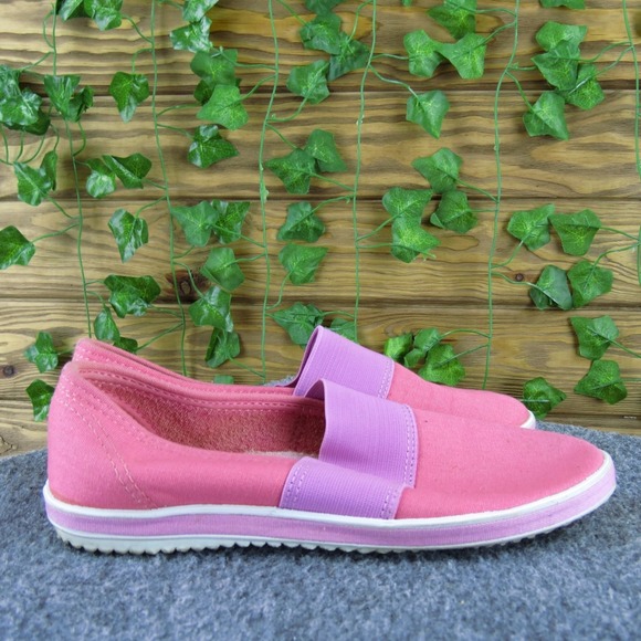 Grasshoppers by Keds Women's Comfort Shoes Pink Purple Size 5 Slip-On Canvas - Picture 3 of 6